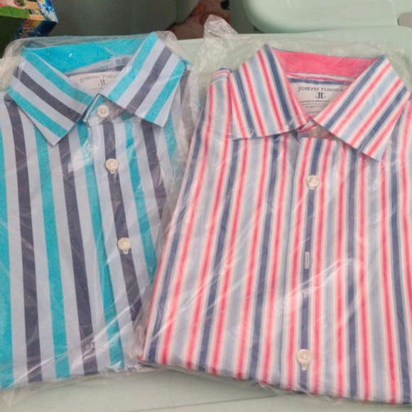 ✔️2 Joseph turner dress shirts 2 bundle - Picture 1 of 5